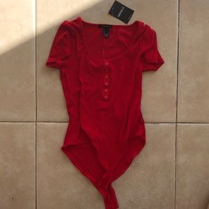 Red bodysuit